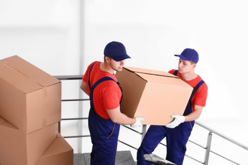 Office relocation service in Paddington with moving equipment