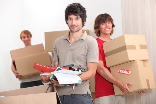Professional team handling office furniture pick-up in Paddington