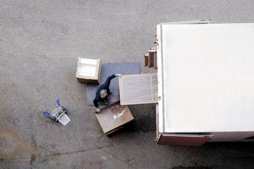 Retail stock and fixtures organised for a commercial move in Paddington