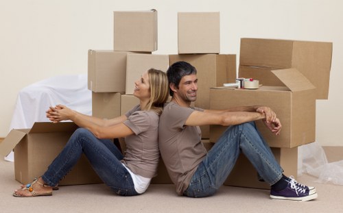 Careful packing and loading for a Paddington flat move