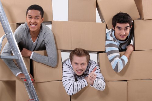 Professional movers managing a local Paddington relocation with packing support
