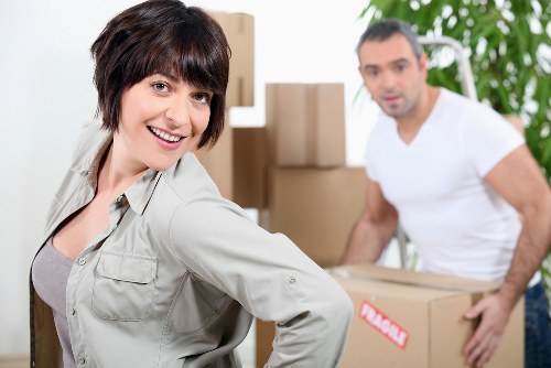 Careful loading of sofas and tables during Paddington furniture removals