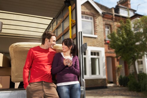 Clearance and waste handling during a compliant moving service
