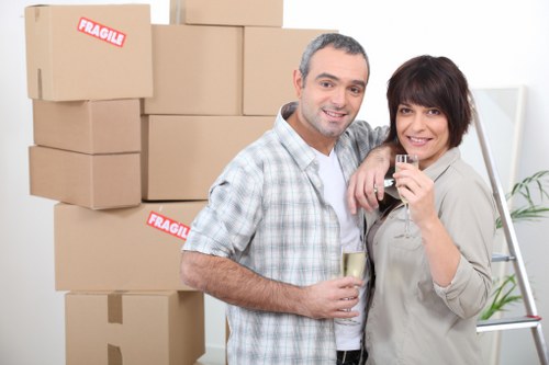 Team handling payment and quotation details for a house move